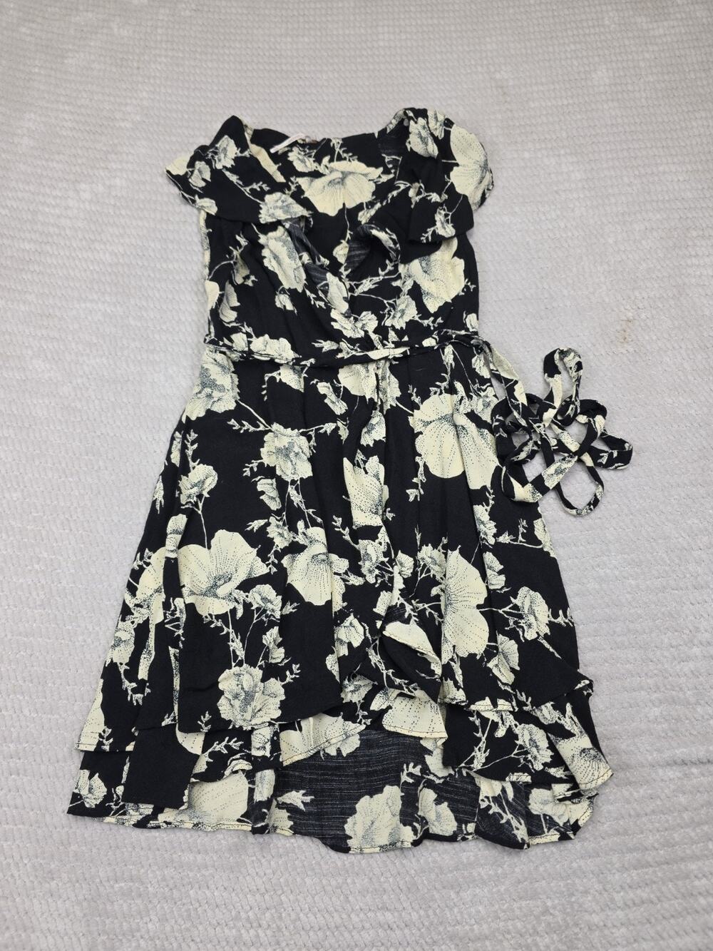 Free People Dress Womens XS French Quarter Boho Mini Wrap Dress
